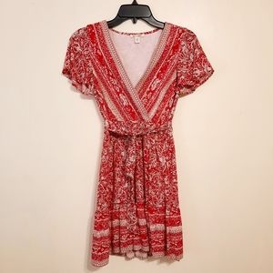 Francesca's rand pink floral paisley dress